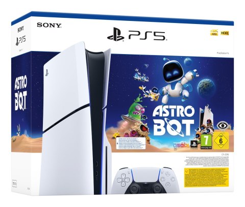 Sony PlayStation 5 Slim Disc- Astro Bot Bundle 1TB Konsola Biała Sony PlayStation 5 Slim Disc- Astro Bot Bundle 1TB Konsola Biała