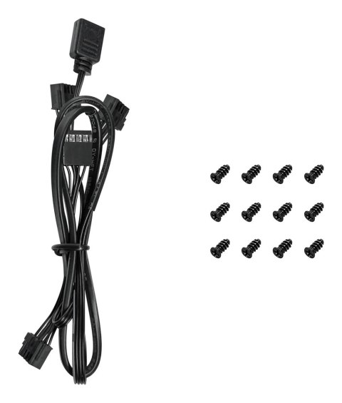 DeepCool FL12-3 in 1 Obudowa komputera Wentylator 12 cm Czarny 3 szt.