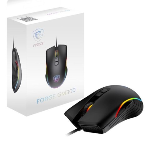 Myszka MSI FORGE GM300 Gaming Oburęczny USB Typu-A Optyczny 7200 DPI