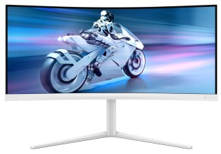 Philips 34M2C5501A/00 monitor komputerowy 86,4 cm (34") 3440 x 1440 px Wide Quad HD LCD Biały