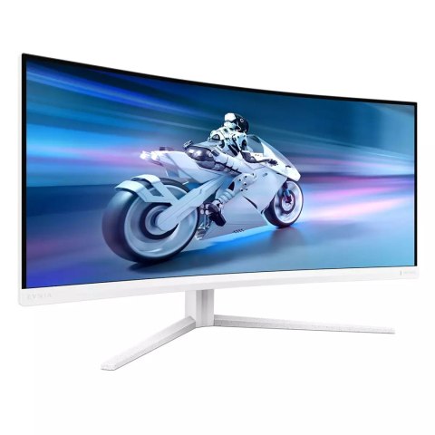 Philips 34M2C5501A/00 monitor komputerowy 86,4 cm (34") 3440 x 1440 px Wide Quad HD LCD Biały