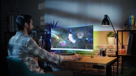 Philips 34M2C5501A/00 monitor komputerowy 86,4 cm (34") 3440 x 1440 px Wide Quad HD LCD Biały