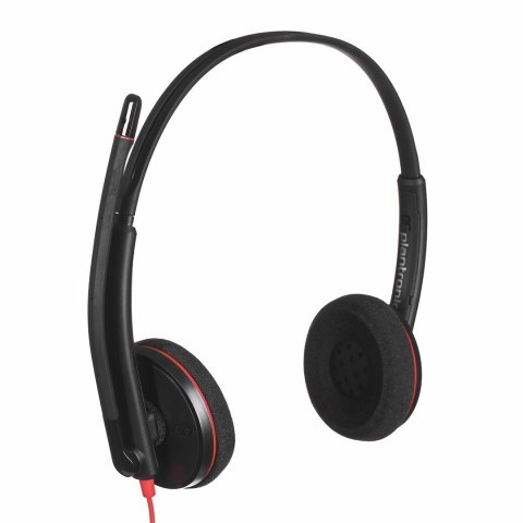 Słuchawki Poly Blackwire 3220 Stereo Wired Headset, USB-C, USB-C/A Adapter (Bulk), Black Słuchawki Poly Blackwire 3220 Stereo Wired Headset, USB-C, USB-C/A Adapter (Bulk), Black