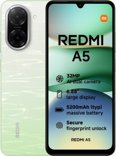 Telefon Xiaomi Redmi A5 4G Dual Sim 3GB RAM 64GB - Jezioro Zielone Telefon Xiaomi Redmi A5 4G Dual Sim 3GB RAM 64GB - Jezioro Zielone