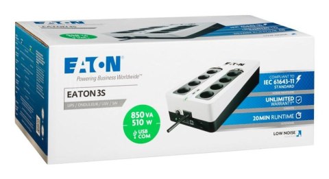 UPS DESKTOP 3S DIN 850VA 510W/3S850D EATON