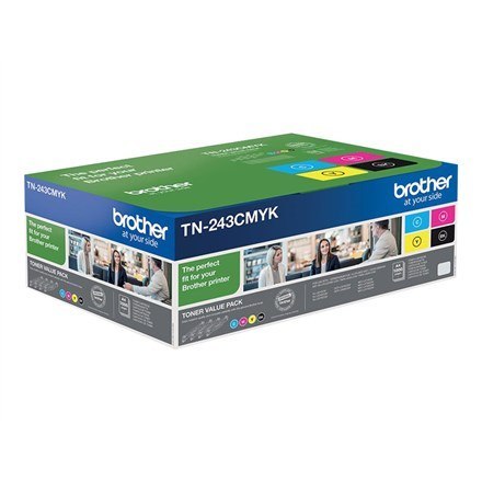 Brother TN-243CMYK kaseta z tonerem 1 szt. Oryginalny Czarny, Cyjan, Purpurowy, Żółty Brother TN-243CMYK kaseta z tonerem 1 szt. Oryginalny Czarny, Cyjan, Purpurowy, Żółty