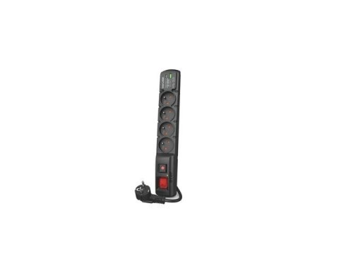 Istwa przeciwprzepięciowa Acar F4 USB A+C (szybka ładowarka) 5m ; czarny Istwa przeciwprzepięciowa Acar F4 USB A+C (szybka ładowarka) 5m ; czarny