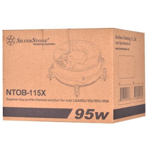 Silverstone NT08-115X Procesor Chłodnica powietrza 9,2 cm Czarny, Miedziany, Srebrny 1 szt. Silverstone NT08-115X Procesor Chłodnica powietrza 9,2 cm Czarny, Miedziany, Srebrny 1 szt.
