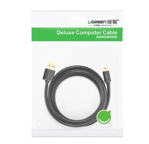 Ugreen kabel USB-mini USB 480 Mbps 1,5m (czarny)