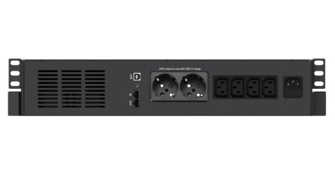 Zasilacz awaryjny UPS X4 600 RM Plus, 600VA, 360W, 4x C13, 2x FR/Schuko