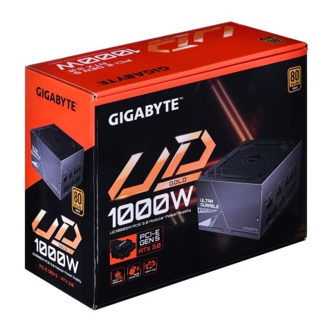 Gigabyte UD1000GM PG5 moduł zasilaczy 1000 W 20+4 pin ATX ATX Czarny