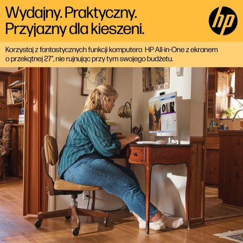 HP 27-cr0232nw AIO Ryzen 5 7520U 27.0"FHD IPS AG 300nits 16GB DDR5 SSD512 Radeon 610M LAN Win11 2Y Shell White
