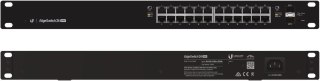 Ubiquiti EdgeSwitch 24 250W Zarządzany L2/L3 Gigabit Ethernet (10/100/1000) Obsługa PoE 1U Czarny