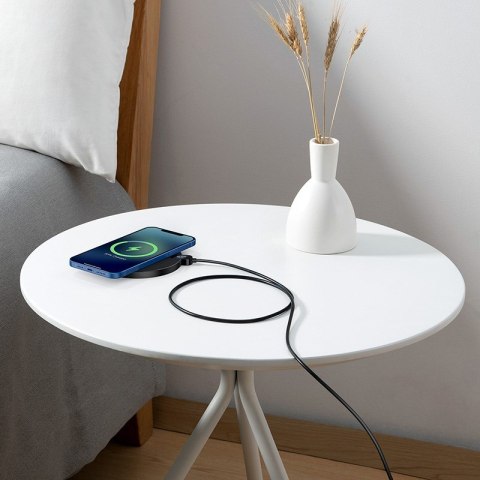 Baseus CCED000001 ładowarka do urządzeń przenośnych Słuchawki, Smartfon Czarny USB Bezprzewodowe ładowanie Wewnętrzna