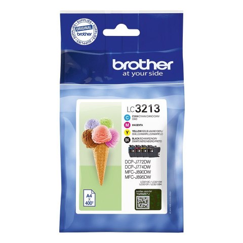 Brother LC-3213VALDR nabój z tuszem Oryginalny Wysoka (XL) wydajność Czarny, Cyjan, Purpurowy, Żółty