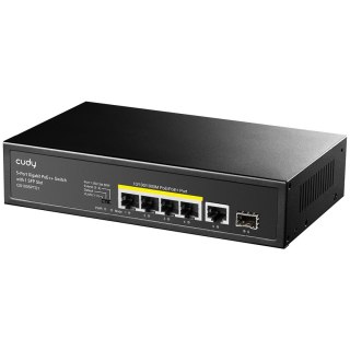 Cudy GS1005PTS1 łącza sieciowe Gigabit Ethernet (10/100/1000) Obsługa PoE Czarny
