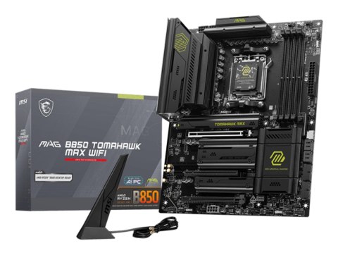MSI MAG B850 TOMAHAWK MAX WIFI płyta główna AMD B850 Gniazdo AM5 ATX MSI MAG B850 TOMAHAWK MAX WIFI płyta główna AMD B850 Gniazdo AM5 ATX