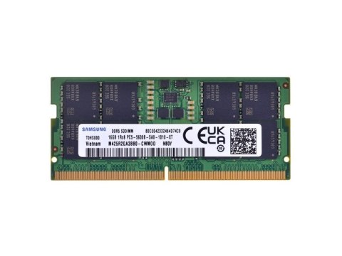 Samsung Enterprise SO-DIMM 16GB DDR5 1Rx8 5600MHz PC5-44800 M425R2GA3BB0-CWM