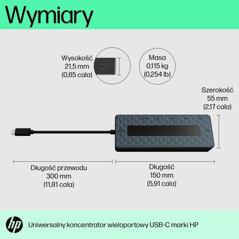 HP 50H55AA USB 3.2 Gen 2 (3.1 Gen 2) Type-C Czarny HP 50H55AA USB 3.2 Gen 2 (3.1 Gen 2) Type-C Czarny