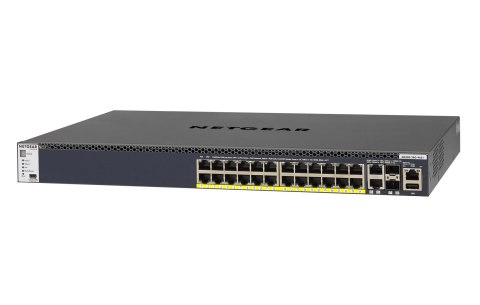 NETGEAR M4300-28G-PoE+ Zarządzany L2/L3/L4 10G Ethernet (100/1000/10000) Obsługa PoE 1U Czarny NETGEAR M4300-28G-PoE+ Zarządzany L2/L3/L4 10G Ethernet (100/1000/10000) Obsługa PoE 1U Czarny