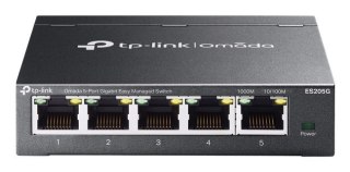 TP-Link Omada ES205G łącza sieciowe Zarządzany Gigabit Ethernet (10/100/1000) Czarny