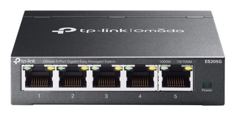 TP-Link Omada ES205G łącza sieciowe Zarządzany Gigabit Ethernet (10/100/1000) Czarny