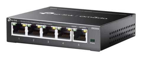 TP-Link Omada ES205G łącza sieciowe Zarządzany Gigabit Ethernet (10/100/1000) Czarny