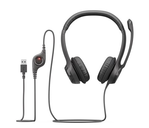 Zestaw słuchawkowy Logitech H390 Przewodowa Opaska na głowę Biuro/centrum telefoniczne USB Typu-A Czarny