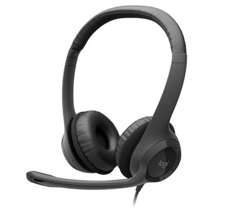 Zestaw słuchawkowy Logitech H390 Przewodowa Opaska na głowę Biuro/centrum telefoniczne USB Typu-A Czarny