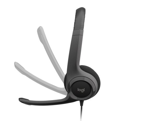 Zestaw słuchawkowy Logitech H390 Przewodowa Opaska na głowę Biuro/centrum telefoniczne USB Typu-A Czarny