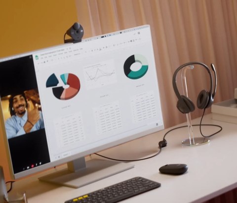 Zestaw słuchawkowy Logitech H390 Przewodowa Opaska na głowę Biuro/centrum telefoniczne USB Typu-A Czarny