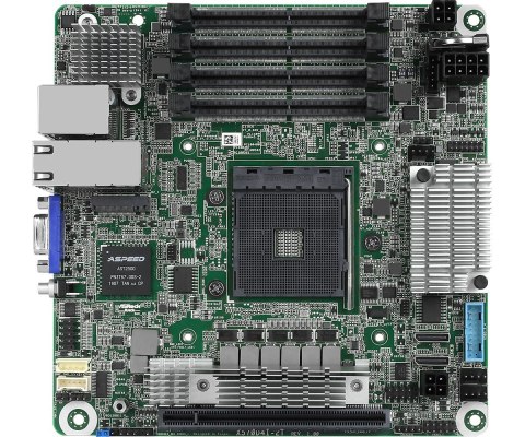 Asrock X570D4I-2T płyta główna AMD X570 Socket AM4 mini ITX Asrock X570D4I-2T płyta główna AMD X570 Socket AM4 mini ITX