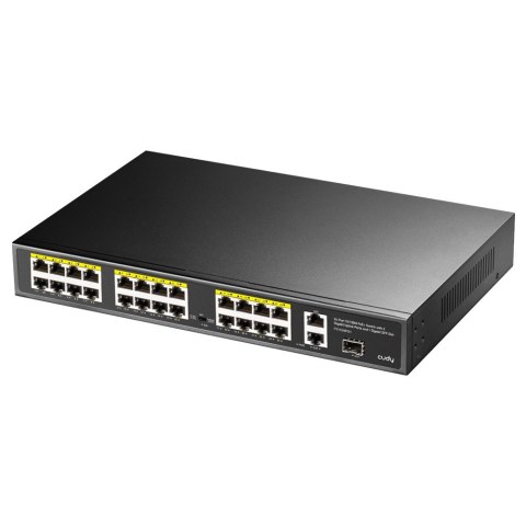 Cudy FS1026PS1 łącza sieciowe Nie zarządzany Gigabit Ethernet (10/100/1000) Obsługa PoE Czarny Cudy FS1026PS1 łącza sieciowe Nie zarządzany Gigabit Ethernet (10/100/1000) Obsługa PoE Czarny