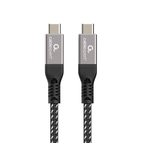 GEMBIRD KABEL USB 4 TYPU C POWER DELIVERY (PD) DO ŁADOWANIA I TRANSMISJI DANYCH 40 GB/S, 240 W, 1.5 M