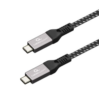 GEMBIRD KABEL USB 4 TYPU C POWER DELIVERY (PD) DO ŁADOWANIA I TRANSMISJI DANYCH 40 GB/S, 240 W, 1.5 M