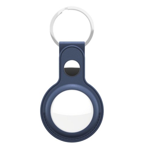 KeyBudz AirTag Keyring - skórzane etui ochronne do AirTag (cobalt blue)