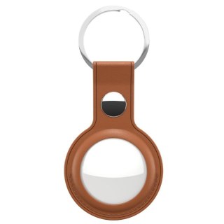 KeyBudz AirTag Keyring - skórzane etui ochronne do AirTag (tan)