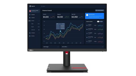 Lenovo ThinkVision T22i-30 LED display 54,6 cm (21.5") 1920 x 1080 px Full HD Czarny