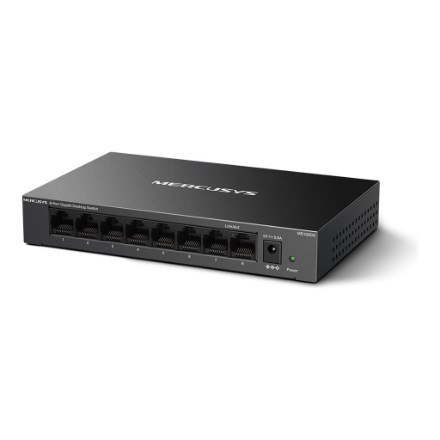Mercusys MS108GS łącza sieciowe Nie zarządzany Gigabit Ethernet (10/100/1000) Czarny