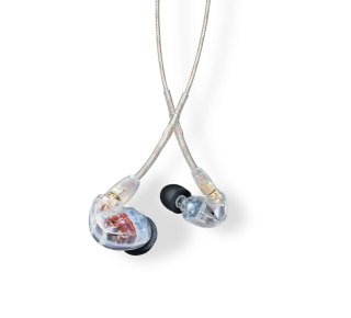 SE535-CL-EFS - Słuchawki douszne, trzy przetworniki, odłączany kabel, przezroczyste