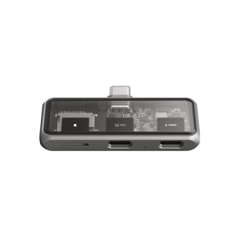 Satechi USB-C PD Mobile XR Hub i czytnik kart MicroSD gwiezdny szary