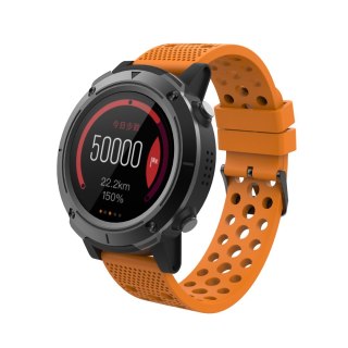 Smartwatch BT Denver SW-510 GPS czarny z pomarańczowym paskiem