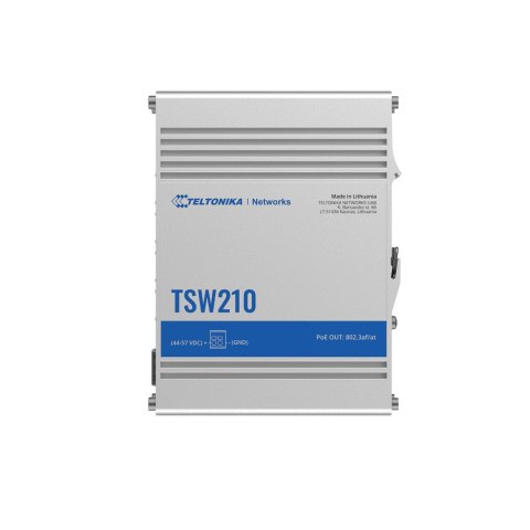 Teltonika TSW210 Nie zarządzany Gigabit Ethernet (10/100/1000) Aluminium