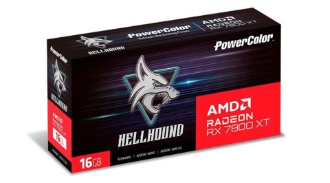 Karta graficzna PowerColor Radeon RX 7800 XT Hellhound 16GB OC GDDR6 Karta graficzna PowerColor Radeon RX 7800 XT Hellhound 16GB OC GDDR6