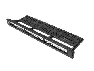 Lanberg PPKS-1124-B panel krosowniczy 1U