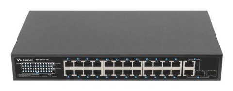 SWITCH LANBERG RSFE-24P-2C-250 24X 100MB POE+/2X COMBO RACK 19" GIGABIT ETHERNET 250W SWITCH LANBERG RSFE-24P-2C-250 24X 100MB POE+/2X COMBO RACK 19" GIGABIT ETHERNET 250W