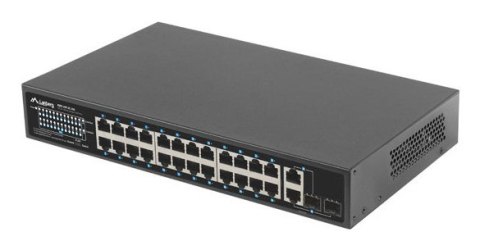 SWITCH LANBERG RSFE-24P-2C-250 24X 100MB POE+/2X COMBO RACK 19" GIGABIT ETHERNET 250W SWITCH LANBERG RSFE-24P-2C-250 24X 100MB POE+/2X COMBO RACK 19" GIGABIT ETHERNET 250W