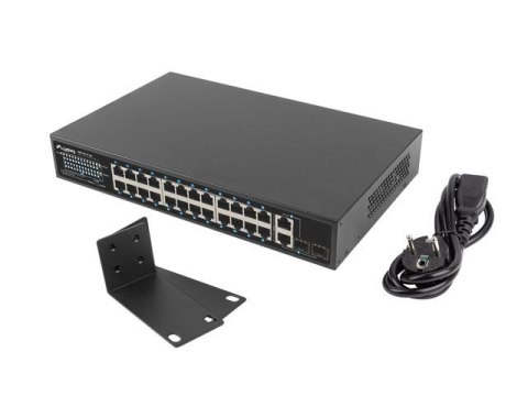SWITCH LANBERG RSFE-24P-2C-250 24X 100MB POE+/2X COMBO RACK 19" GIGABIT ETHERNET 250W SWITCH LANBERG RSFE-24P-2C-250 24X 100MB POE+/2X COMBO RACK 19" GIGABIT ETHERNET 250W