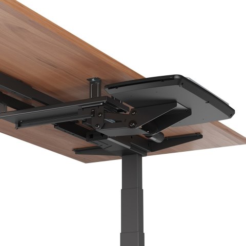 Uchwyt na klawiaturę podbiurkowy Maclean, regulowany, max. 5kg, czarny, MC-156 B