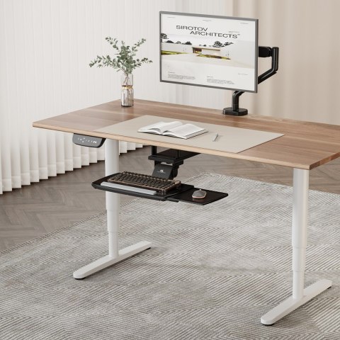 Uchwyt na klawiaturę podbiurkowy Maclean, regulowany, max. 5kg, czarny, MC-156 B